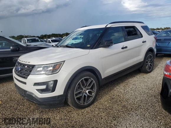 2016 Ford Explorer Sport with VIN 1FM5K8GT8GGA01893, listed as a Copart auction lot 48665205 with Not Provided miles and Non Repairable. Bid and sale history available at DreamBid. Image 1.