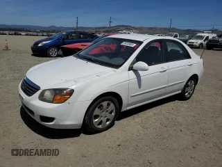 2009 Kia Spectra EX with VIN KNAFE222095665094, listed as a Copart auction lot 55830585 with 144,656 mi miles and Clean Title. Bid and sale history available at DreamBid. Image 1.