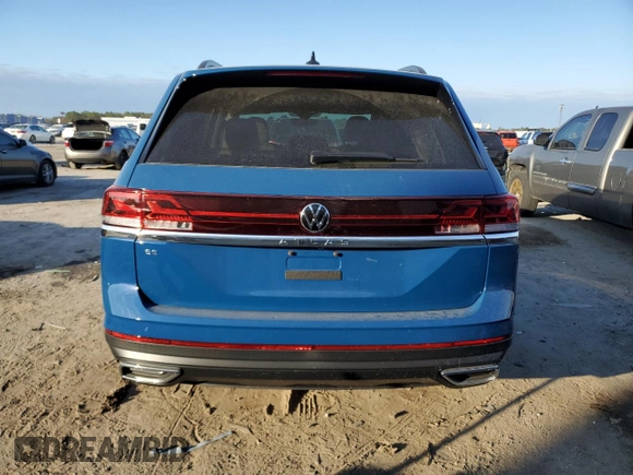 2025 Volkswagen Atlas SE with VIN 1V2DR2CAXSC512985, listed as a Copart auction lot 87933825 with Not provided miles and Salvage title. Bid and sale history available at DreamBid. Image 6.
