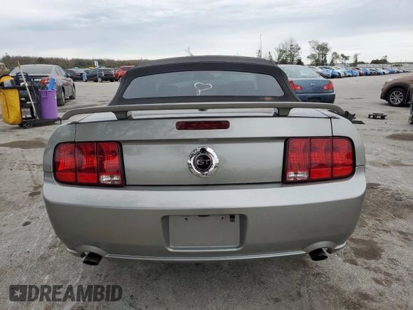 2008 Ford Mustang GT Deluxe with VIN 1ZVHT85H385127604, listed as a Copart auction lot 88802875 with Not Provided miles and Salvage Title. Bid and sale history available at DreamBid. Image 6.