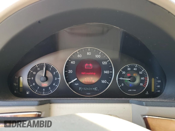 2005 Mercedes-Benz E 320 with VIN WDBUF82J95X177518, listed as a Copart auction lot 46733395 with 152,626 mi miles and Salvage Title. Bid and sale history available at DreamBid. Image 9.
