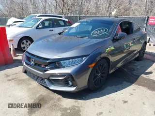 2020 Honda Civic Si Coupe with VIN 2HGFC3A56LH753336, listed as a IAAI auction lot 41748457 with 55,079 mi miles. Bid and sale history available at carsss.com. Image 2.