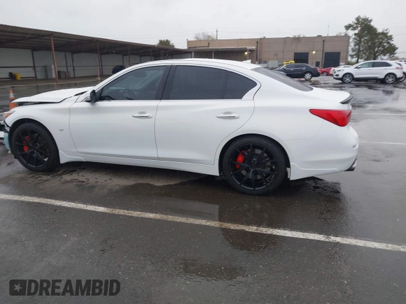 2015 Infiniti Q50 Premium with VIN JN1BV7AR1FM393866, listed as a IAAI auction lot 41807059 with 79,300 mi miles. Bid and sale history available at carsss.com. Image 15.