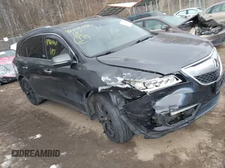 2015 Acura MDX Tech Pkg with VIN 5FRYD3H46FB003624, listed as a IAAI auction lot 41341558 with 157,736 mi miles. Bid and sale history available at carsss.com. Image 1.