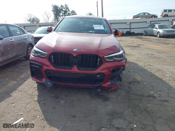 2022 BMW X6 xDrive40i with VIN 5UXCY6C02N9N38589, listed as a IAAI auction lot 41450102 with 1 mi miles. Bid and sale history available at carsss.com. Image 17.
