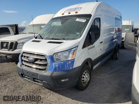 2020 Ford Transit with VIN 1FTRS4X80LKB20152, listed as a Copart auction lot 75804474 with Not Provided miles and Salvage Title. Bid and sale history available at DreamBid. Image 1.