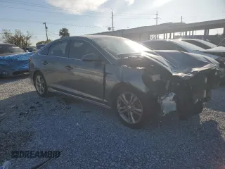2018 Hyundai Sonata Sport Plus with VIN 5NPE34AF4JH709798, listed as a Copart auction lot 46046495 with 107,575 mi miles and Salvage Title. Bid and sale history available at DreamBid. Image 4.