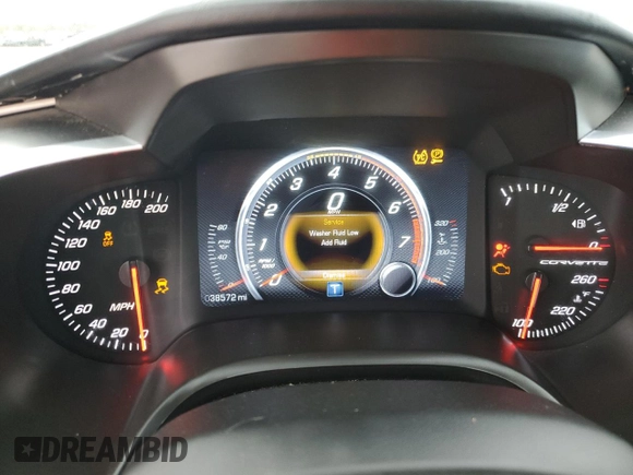 2014 Chevrolet Corvette 3LT with VIN 1G1YF3D70E5127778, listed as a Copart auction lot 41439415 with 38,572 mi miles and Salvage Title. Bid and sale history available at carsss.com. Image 9.