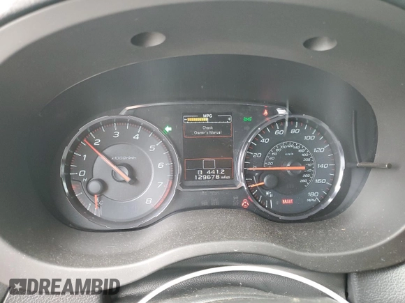 2018 Subaru WRX z VIN JF1VA1A6XJ9803137, wystawiony jako Copart lot #52558345 z przebiegiem 129 678 mil mil oraz Szkoda całkowita • Salvage title. Historia ofert i sprzedaży dostępna na DreamBid. Obrazek 9.