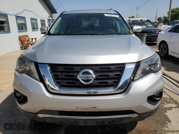 2017 Nissan Pathfinder SL with VIN 5N1DR2MM2HC692588, listed as a Copart auction lot 57098315 with 58,710 mi miles and Salvage title. Bid and sale history available at DreamBid. Image 5.