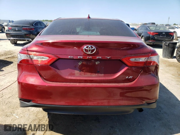 2020 Toyota Camry LE with VIN 4T1C11AK1LU399395, listed as a Copart auction lot 54663885 with 113,684 mi miles and Non Repairable. Bid and sale history available at DreamBid. Image 6.