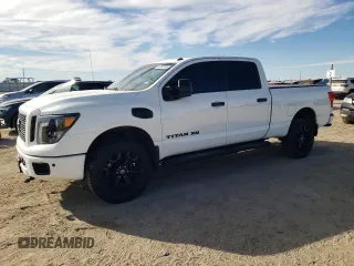2019 Nissan Titan XD SV with VIN 1N6BA1F45KN509994, listed as a Copart auction lot 46360765 with 48,609 mi miles and Salvage Title. Bid and sale history available at carsss.com. Image 1.
