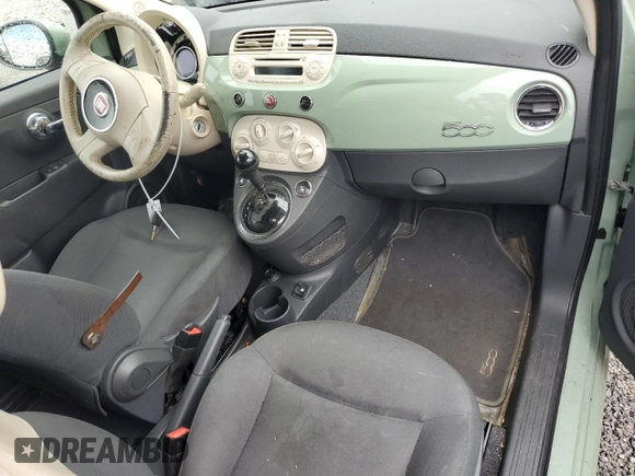 2015 FIAT 500 Pop with VIN 3C3CFFAR4FT609880, listed as a Copart auction lot 50379645 with 156,246 mi miles and Salvage Title. Bid and sale history available at carsss.com. Image 8.