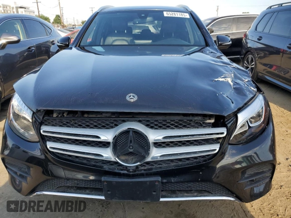 2019 Mercedes-Benz GLC 300 with VIN WDC0G4JB4KV165942, listed as a Copart auction lot 65281185 with 115,340 mi miles and Salvage title. Bid and sale history available at DreamBid. Image 5.
