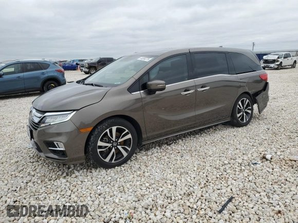 2019 Honda Odyssey Elite with VIN 5FNRL6H94KB004044, listed as a Copart auction lot 44556275 with 62,492 mi miles and Salvage Title. Bid and sale history available at DreamBid. Image 1.