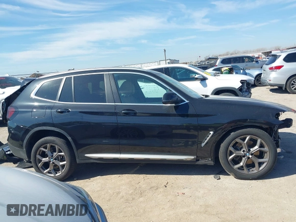 2023 BMW X3 sDrive30i with VIN 5UX43DP08P9S86948, listed as a IAAI auction lot 41632412 with 3,645 mi miles and . Bid and sale history available at DreamBid. Image 14.