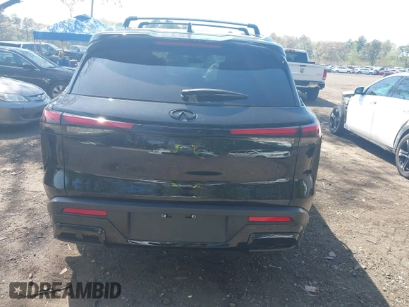 2025 Infiniti QX60 Luxe z VIN 5N1AL1FS8SC351486, wystawiony jako IAAI lot #42142372 z przebiegiem 2 249 mil mil oraz . Historia ofert i sprzedaży dostępna na DreamBid. Obrazek 17.