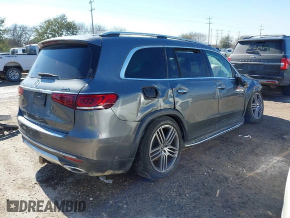 2020 Mercedes-Benz GLS 450 with VIN 4JGFF5KE7LA192588, listed as a IAAI auction lot 41617997 with 75,359 mi miles and . Bid and sale history available at DreamBid. Image 4.