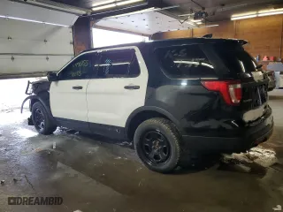 2017 Ford Police Interceptor Utility with VIN 1FM5K8ARXHGD93595, listed as a Copart auction lot 51946155 with 70,698 mi miles and Salvage Title. Bid and sale history available at carsss.com. Image 2.