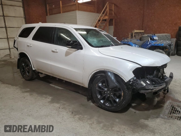 2021 Dodge Durango GT Plus with VIN 1C4RDJDGXMC884025, listed as a Copart auction lot 53648455 with 47,579 mi miles and Salvage title. Bid and sale history available at DreamBid. Image 4.