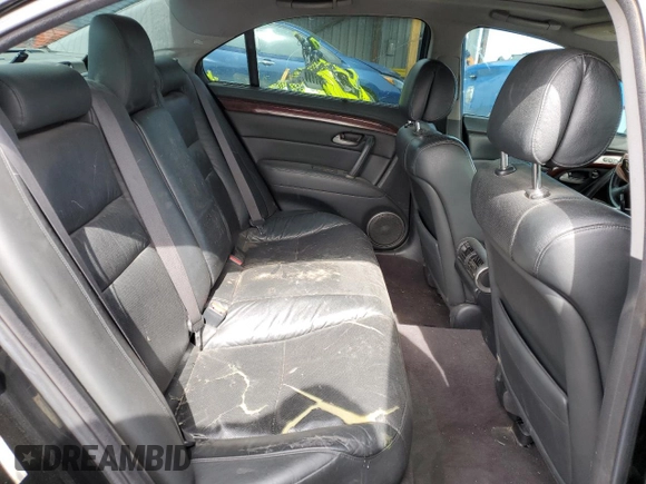 2008 Acura RL with VIN JH4KB16568C004350, listed as a Copart auction lot 46623315 with 178,744 mi miles and Salvage Title. Bid and sale history available at DreamBid. Image 10.