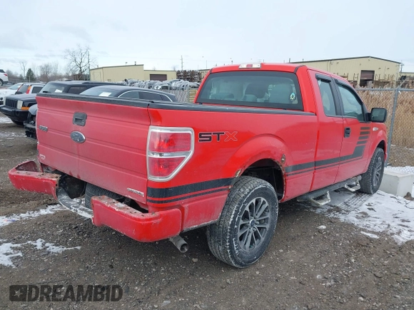 2013 Ford F-150 XL with VIN 1FTEX1CM7DKF48433, listed as a IAAI auction lot 41430785 with 179,579 mi miles. Bid and sale history available at carsss.com. Image 4.