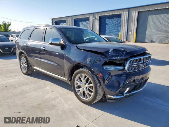2016 Dodge Durango SXT with VIN 1C4RDHAG9GC346546, listed as a Copart auction lot 60976885 with 145,260 mi miles and Salvage title. Bid and sale history available at DreamBid. Image 4.