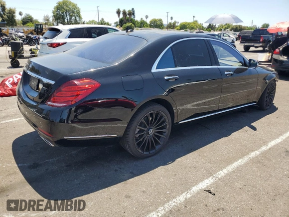 2017 Mercedes-Benz S 550 with VIN WDDUG8CB2HA308176, listed as a Copart auction lot 65225694 with Not Provided miles and Salvage Title. Bid and sale history available at carsss.com. Image 3.