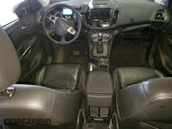 2015 Ford Escape Titanium with VIN 1FMCU0J9XFUA58239, listed as a Copart auction lot 46153395 with 114,240 mi miles and Salvage Title. Bid and sale history available at carsss.com. Image 8.