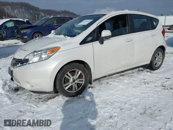 2014 Nissan Note S with VIN 3N1CE2CP0EL437674, listed as a IAAI auction lot 41351411 with 125,249 mi miles and . Bid and sale history available at DreamBid. Image 2.