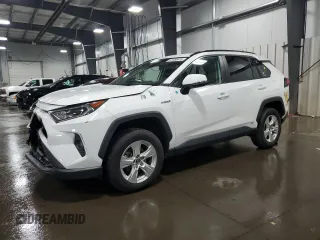 2019 Toyota RAV4 Hybrid XLE with VIN 2T3RWRFV1KW016526, listed as a Copart auction lot 61466435 with 64,255 mi miles and Salvage title. Bid and sale history available at DreamBid. Image 1.