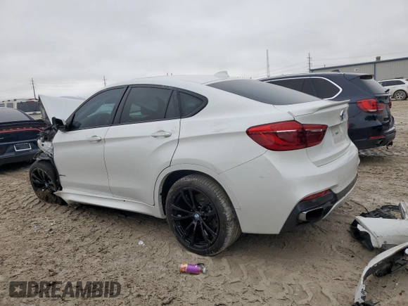 2016 BMW X6 xDrive50i z VIN 5UXKU6C50G0R34434, wystawiony jako Copart lot #44706075 z przebiegiem Nie podano mil oraz Szkoda całkowita • Salvage title. Historia ofert i sprzedaży dostępna na DreamBid. Obrazek 2.