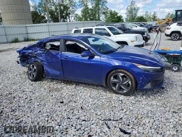 2023 Hyundai Elantra Limited z VIN KMHLN4AJ8PU061673, wystawiony jako Copart lot #57756205 z przebiegiem 40 103 mil mil oraz Nie do naprawy • Non repairable. Historia ofert i sprzedaży dostępna na DreamBid. Obrazek 4.