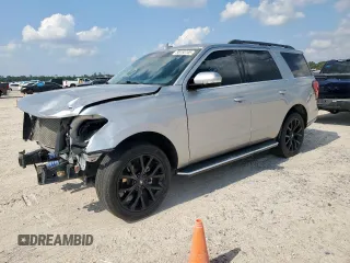 2022 Ford Expedition XLT with VIN 1FMJU1HT0NEA14953, listed as a Copart auction lot 58150705 with 44,670 mi miles and Salvage title. Bid and sale history available at DreamBid. Image 1.
