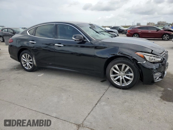2017 Infiniti M37 with VIN JN1BY1AR0HM770663, listed as a Copart auction lot 54260265 with 126,965 mi miles and Salvage Title. Bid and sale history available at carsss.com. Image 4.