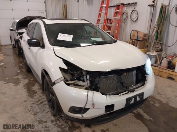 2018 Nissan Murano Platinum with VIN 5N1AZ2MH0JN123528, listed as a IAAI auction lot 41582715 with 91,688 mi miles. Bid and sale history available at carsss.com. Image 6.