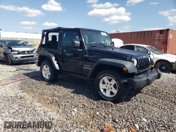 2013 Jeep Wrangler Sport with VIN 1C4AJWAG5DL694110, listed as a Copart auction lot 52200885 with 187,924 mi miles and Salvage Title. Bid and sale history available at carsss.com. Image 4.