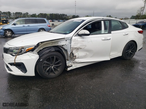 2019 Kia Optima EX with VIN 5XXGU4L19KG298967, listed as a Copart auction lot 48338505 with 115,668 mi miles and Salvage Title. Bid and sale history available at carsss.com. Image 1.