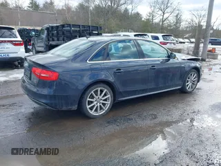 2014 Audi A4 Premium Plus with VIN WAUFFAFL7EN044343, listed as a IAAI auction lot 41636051 with 126,610 mi miles. Bid and sale history available at carsss.com. Image 4.