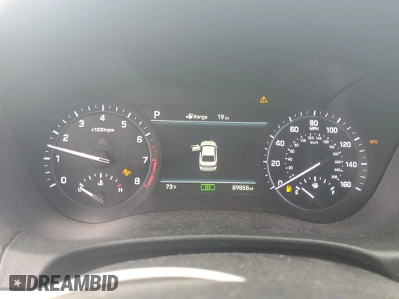2018 Genesis G80 Sport z VIN KMHGN4JB8JU240796, wystawiony jako Copart lot #78517364 z przebiegiem 89 858 mil mil oraz Szkoda całkowita • Salvage title. Historia ofert i sprzedaży dostępna na DreamBid. Obrazek 9.