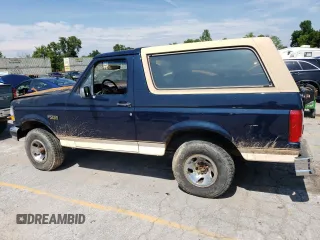 1992 Ford Bronco Custom with VIN 1FMEU15HXNLA27805, listed as a Copart auction lot 59922174 with Not Provided miles and Salvage Title. Bid and sale history available at DreamBid. Image 2.