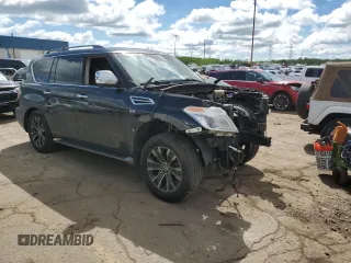 2017 Nissan Armada Platinum z VIN JN8AY2NCXH9504904, wystawiony jako Copart lot #58023935 z przebiegiem Nie podano mil oraz Szkoda całkowita • Salvage title. Historia ofert i sprzedaży dostępna na DreamBid. Obrazek 4.