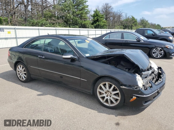 2007 Mercedes-Benz CLK 350 with VIN WDBTJ56H77F230404, listed as a Copart auction lot 65291925 with 128,021 mi miles and Salvage title. Bid and sale history available at DreamBid. Image 4.