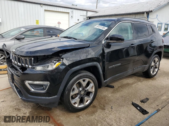 2018 Jeep Compass Limited with VIN 3C4NJDCB6JT190608, listed as a Copart auction lot 59131785 with 73,263 mi miles and Salvage title. Bid and sale history available at DreamBid. Image 1.