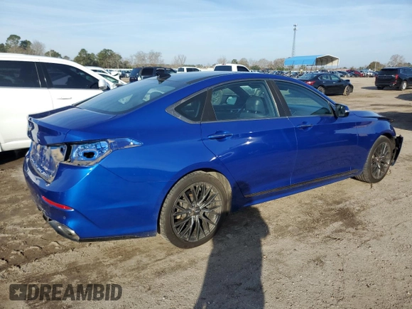 2020 Genesis G80 3.8L with VIN KMTFN4JE6LU328793, listed as a Copart auction lot 42921135 with 61,063 mi miles and Salvage Title. Bid and sale history available at DreamBid. Image 3.