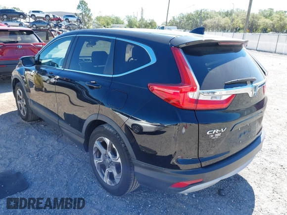 2017 Honda CR-V EX with VIN 7FARW1H52HE000353, listed as a IAAI auction lot 41824218 with 91,204 mi miles. Bid and sale history available at carsss.com. Image 3.