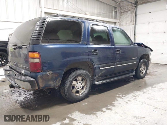 2001 Chevrolet Tahoe LT with VIN 1GNEK13T01R120820, listed as a IAAI auction lot 41376969 with Not Provided miles. Bid and sale history available at carsss.com. Image 4.