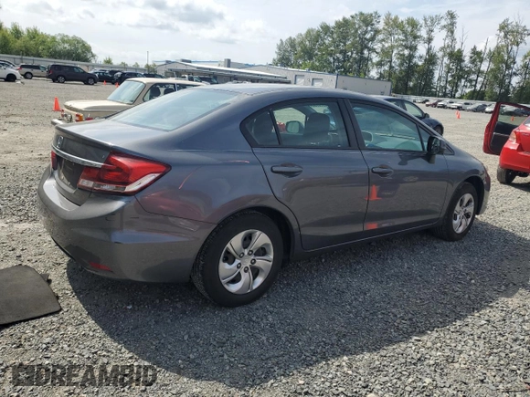 2013 Honda Civic LX z VIN 19XFB2F52DE232289, wystawiony jako Copart lot #60926785 z przebiegiem 134 266 mil mil oraz Szkoda całkowita • Salvage title. Historia ofert i sprzedaży dostępna na DreamBid. Obrazek 3.