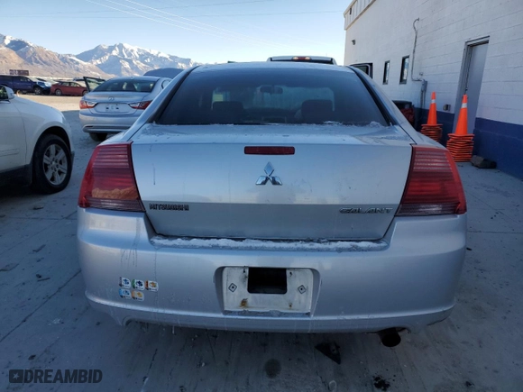2008 Mitsubishi Galant ES with VIN 4A3AB36F28E017745, listed as a Copart auction lot 88553465 with 169,894 mi miles and Salvage Title. Bid and sale history available at carsss.com. Image 6.