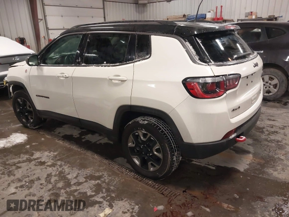 2018 Jeep Compass Trailhawk with VIN 3C4NJDDB2JT328269, listed as a IAAI auction lot 41597957 with 66,789 mi miles and . Bid and sale history available at carsss.com. Image 3.